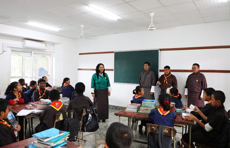 Hon’ble Lyonpo visits Yoeseltse CS and Ugyentse PS