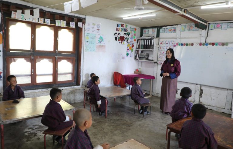 Hon’ble Lyonpo Visits Schools in Chukha Dzongkhag